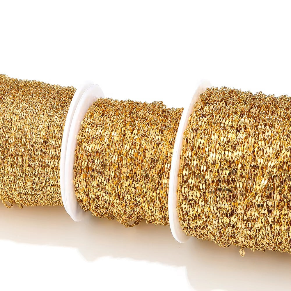 Devin Custom Cut Dapped Bar Chain 1.3mm Wide