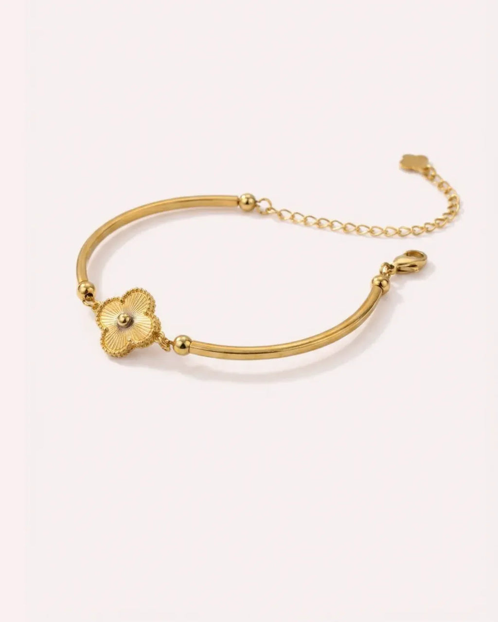 Dakota Gold Four-Leaf Clover Bracelet | Waterproof 18k Gold