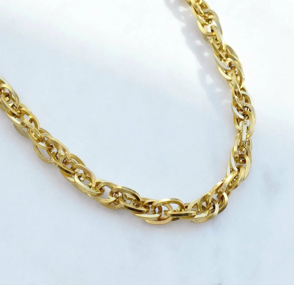 Belina Link Chain Necklace | Waterproof 18k Gold