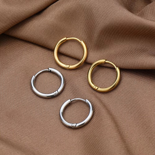 Orna Sleeper 10mm Hoop Earrings