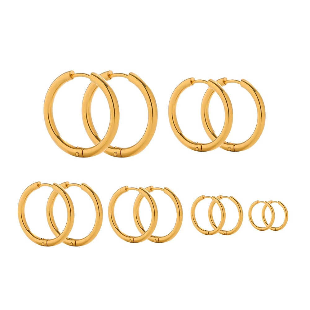 Tara Gold Huggie Sleeper Hoops