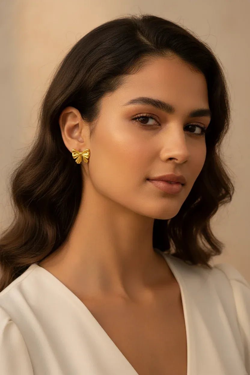 Corio Butterfly Stud Earrings | Waterproof 18k Gold