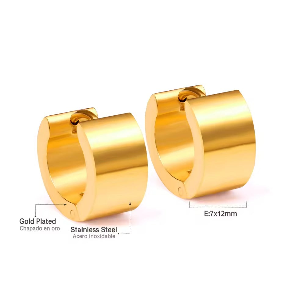 Charm Huggie Hoops | Waterproof 18k Gold & Silver