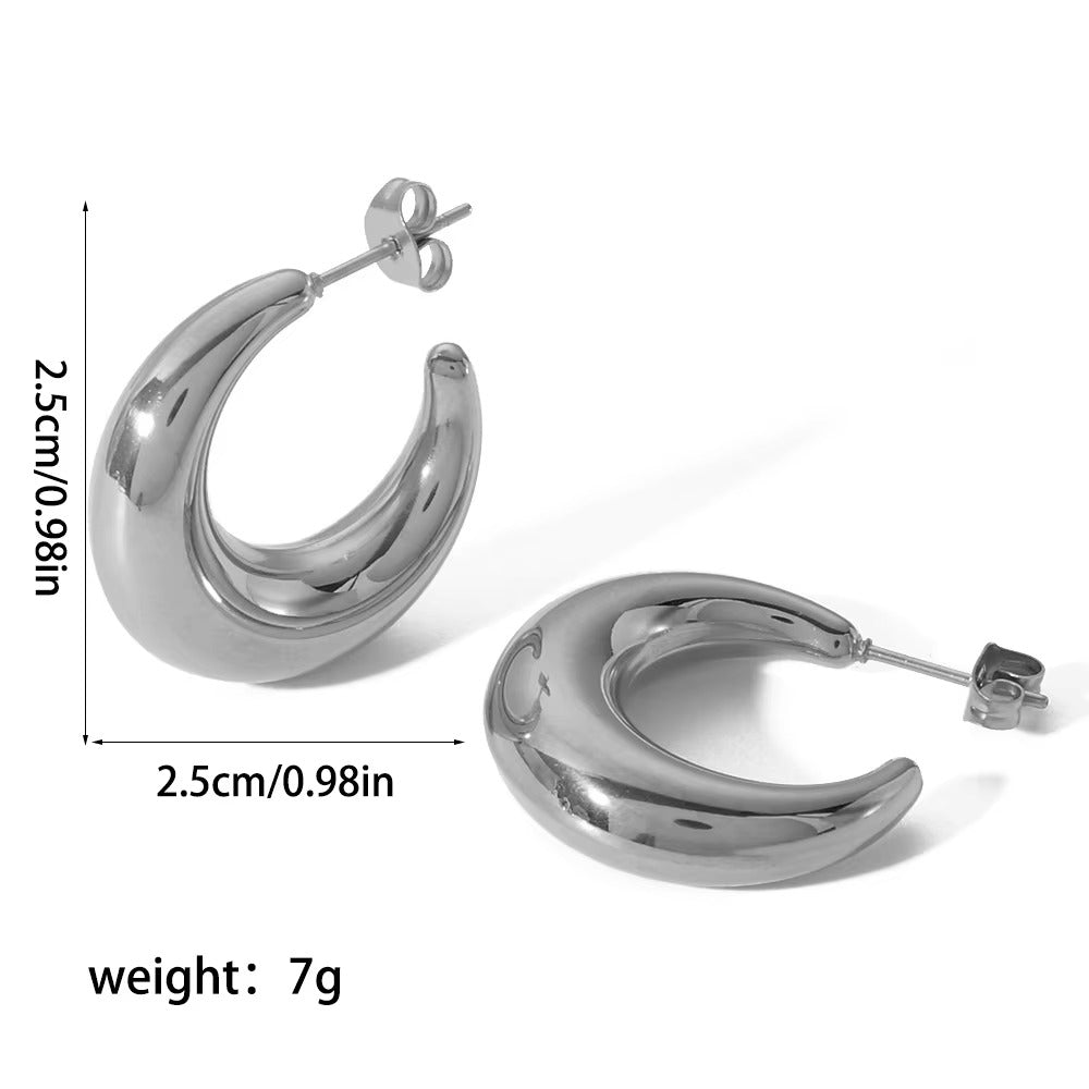 Grace Moon Statement Hoops