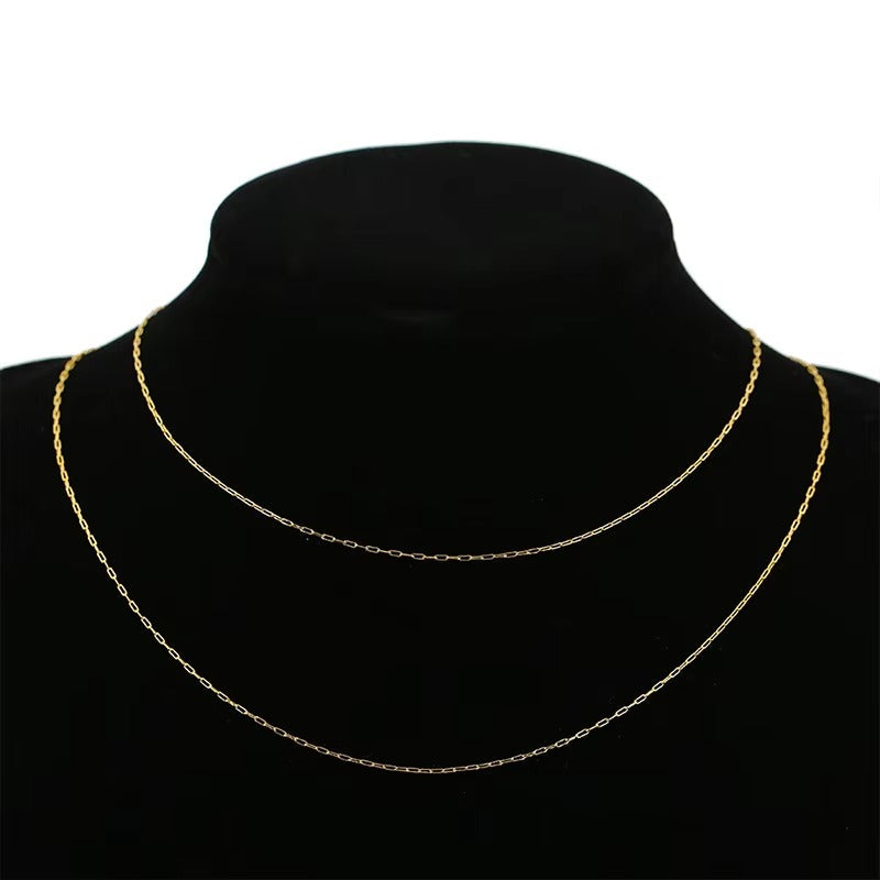 Morgan Custom Cut Paperclip Chain 3mm Gold