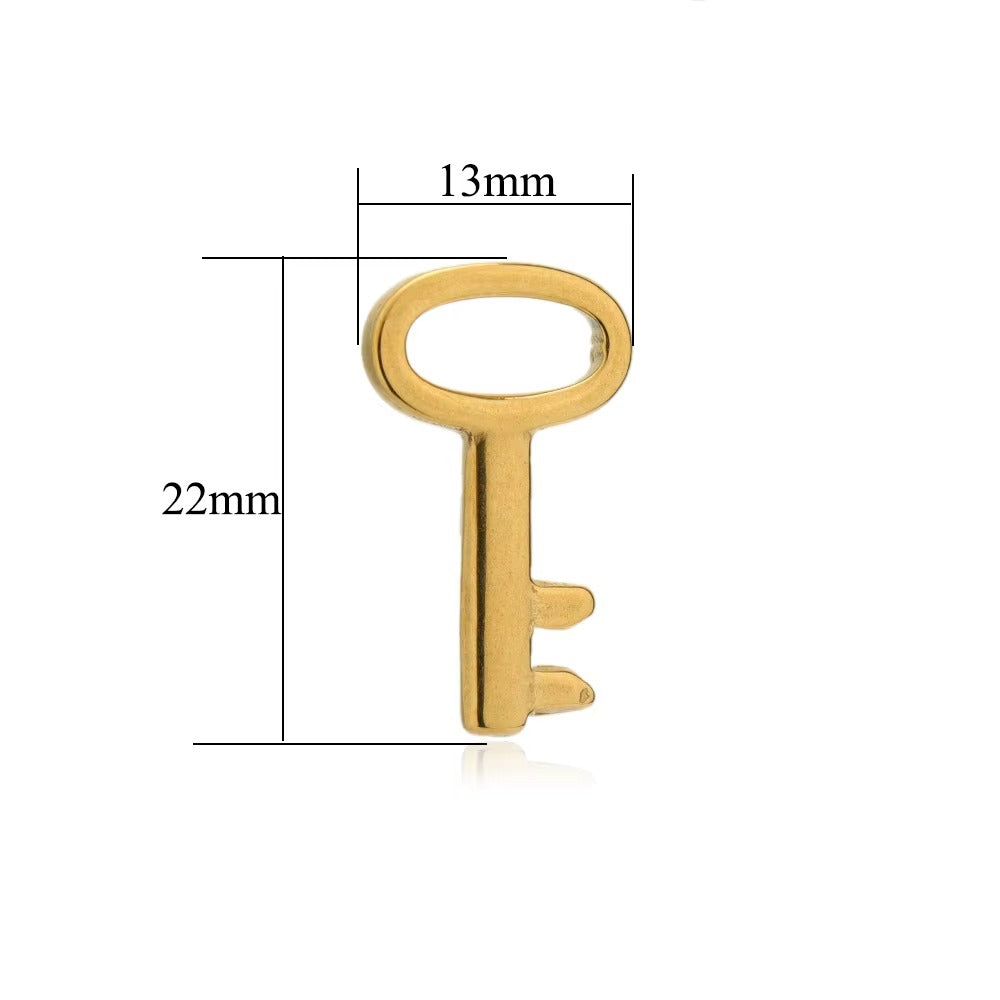 Erin	Waterproof Key to Love Charm 22mm Gold