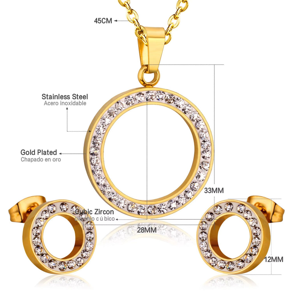 Cora Clear Crystal Infinite Halo Set | Buy Set or Individual