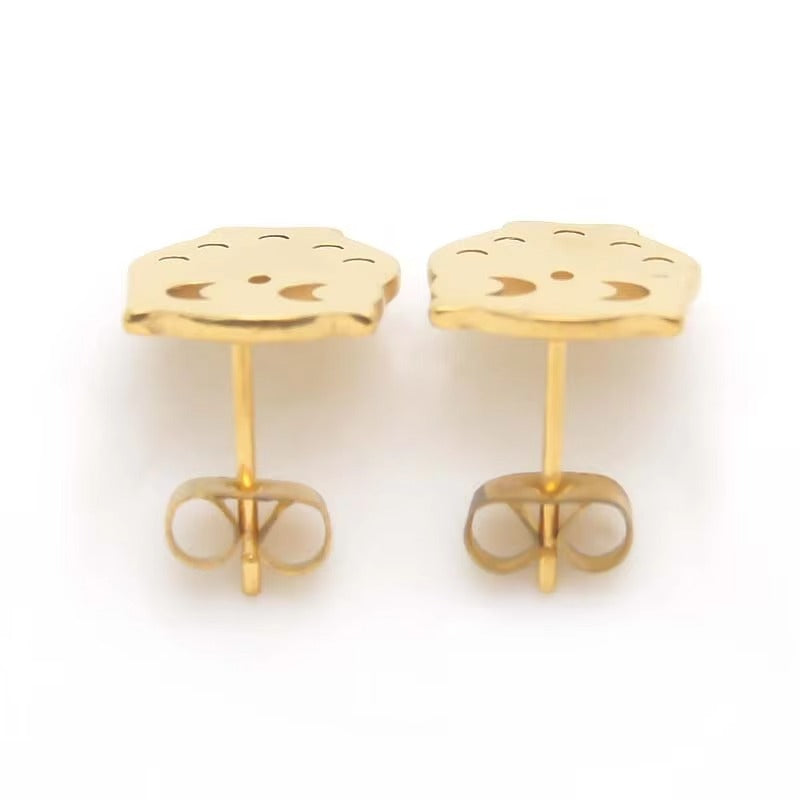 April Lucky Owl Studs | Waterproof 18k Gold & Silver