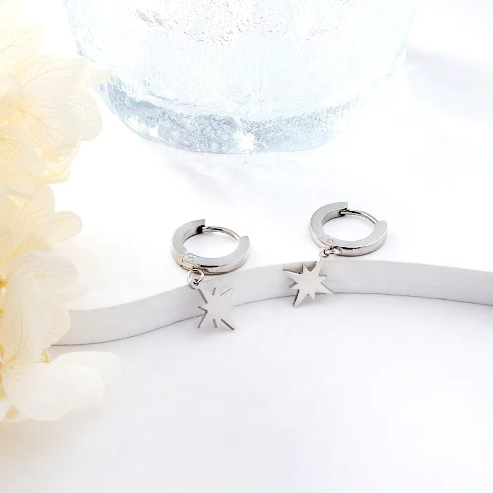 Flux Star Huggie Hoops