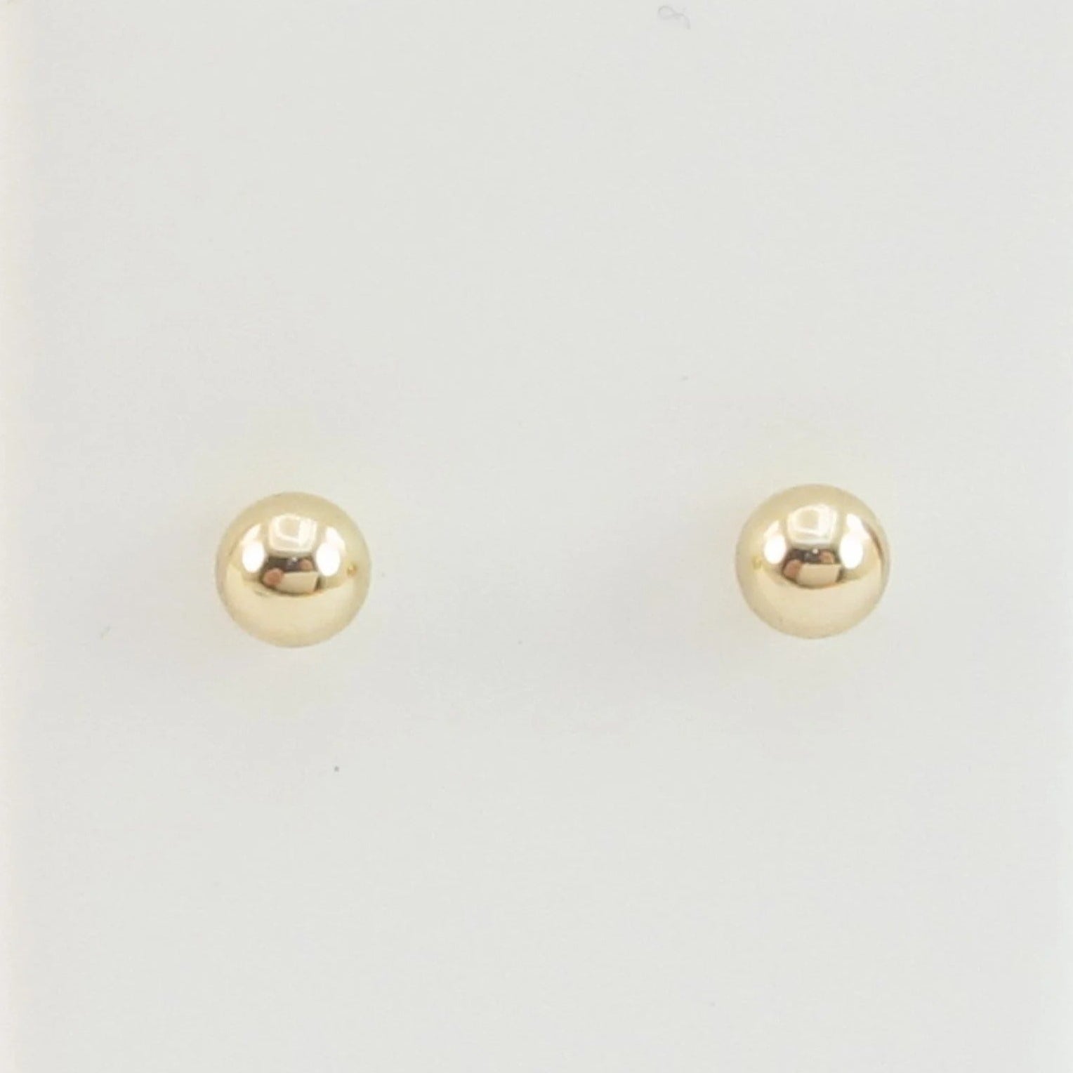 Athena Round Button Studs | Waterproof 18k Gold, Silver & Black