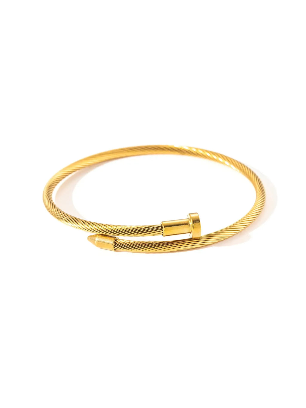 Cedric Pearl Wrap Bangle Bracelet | Waterproof 18k Gold