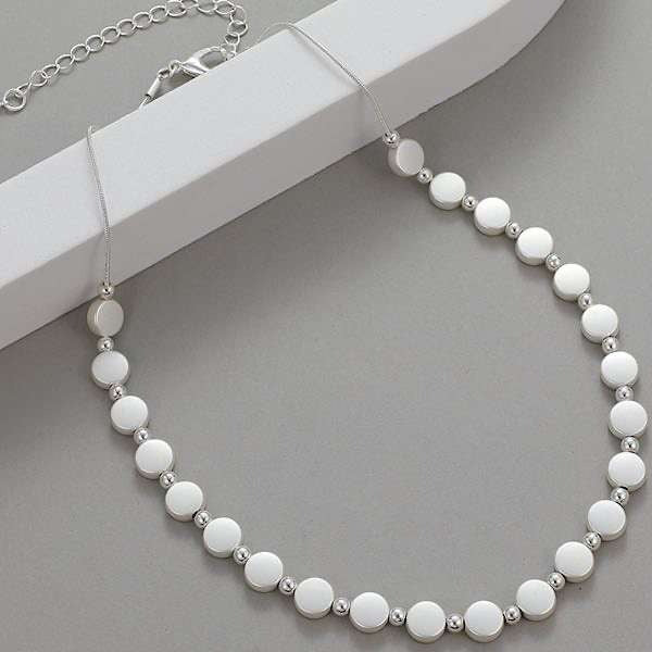 Dorothy Pearl Station Necklace | Waterproof 18k Gold & Silver