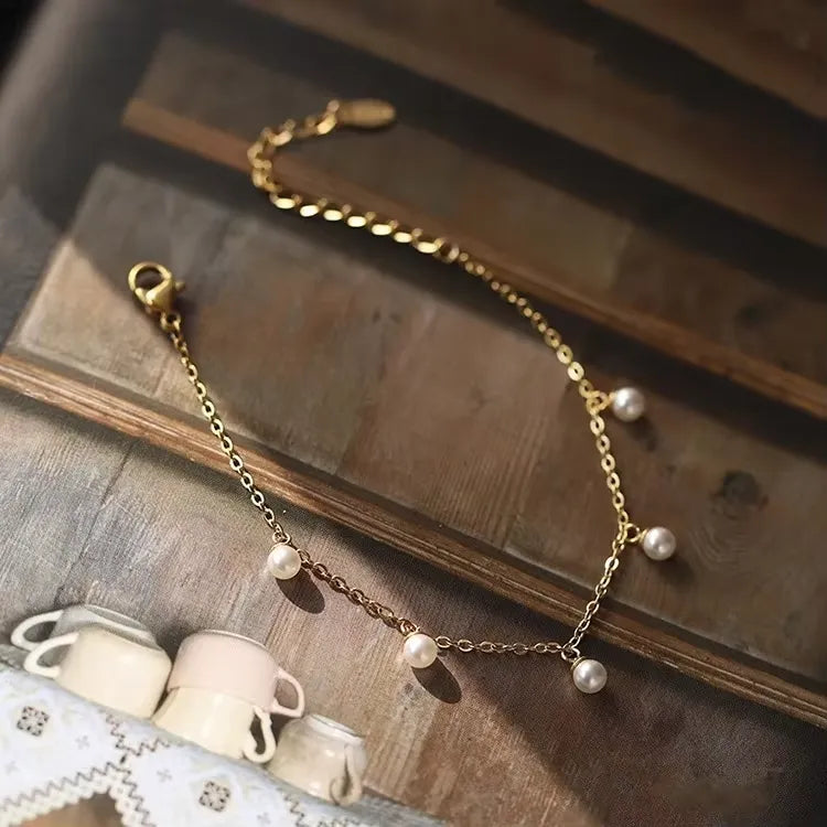 Amaya Pearl Bracelet | Waterproof 18k Gold