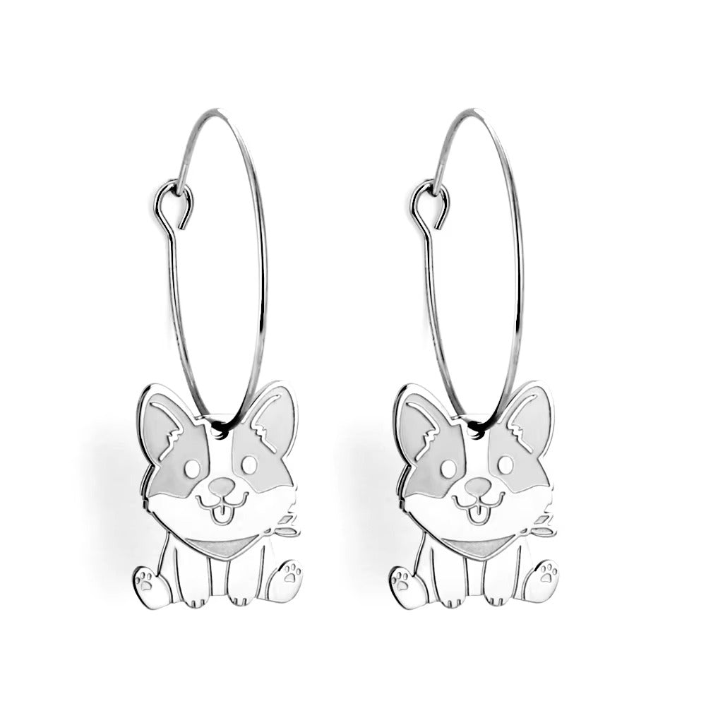 Yega Dog Hoops | Waterproof Silver