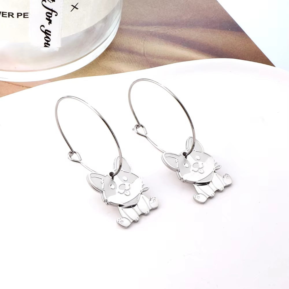 Yega Dog Hoops | Waterproof Silver