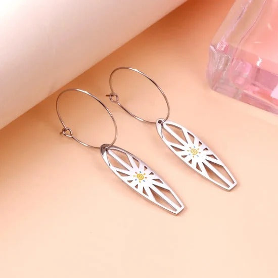 Boman Daisy Hoops | Waterproof Silver