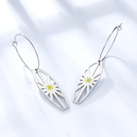 Boman Daisy Hoops | Waterproof Silver