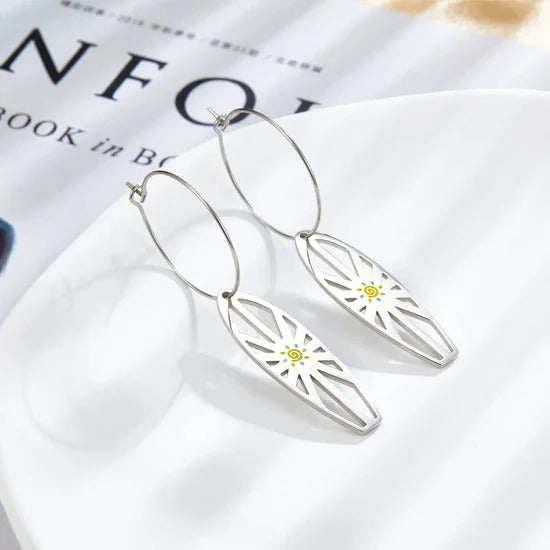 Boman Daisy Hoops | Waterproof Silver