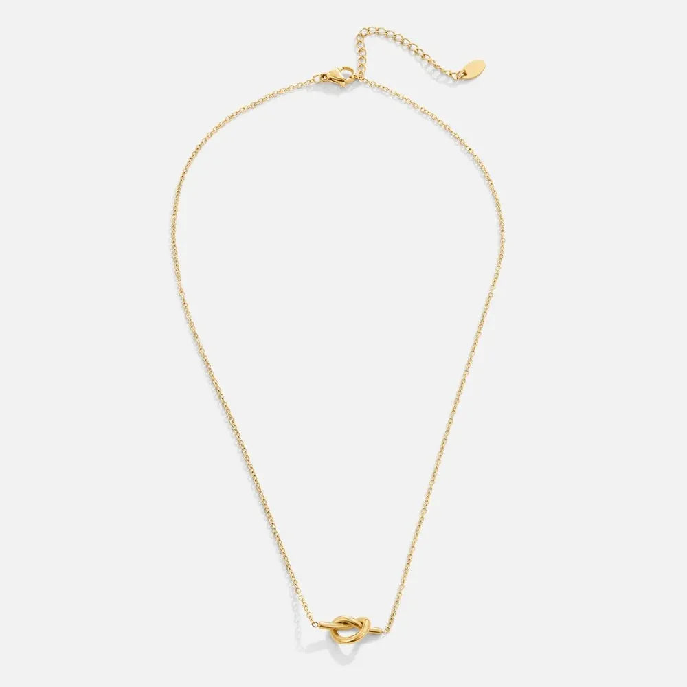 Alodie Knot Necklace | Waterproof 18k Gold