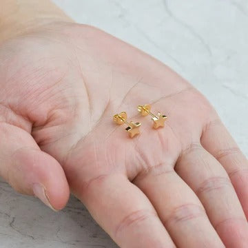 Alana Starry Night Studs | Waterproof 18k Gold & Silver