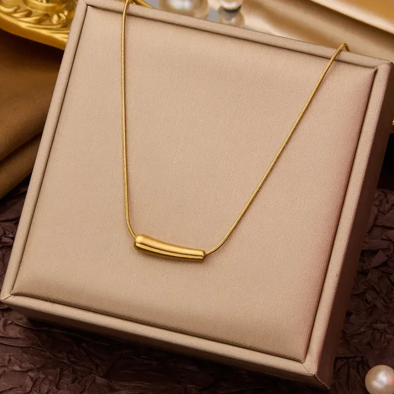 Tantine Gold Bar Necklace | Waterproof 18k Gold