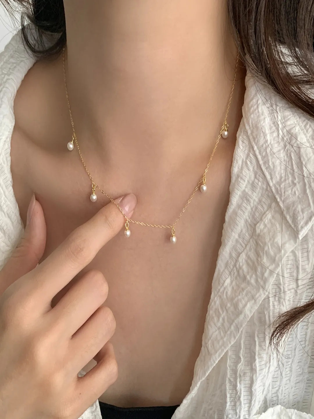 Amaya Pearl Necklace | Waterproof 18k Gold