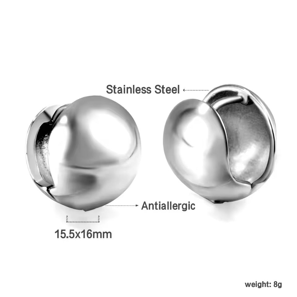 Gleam Ball Huggie Hoops