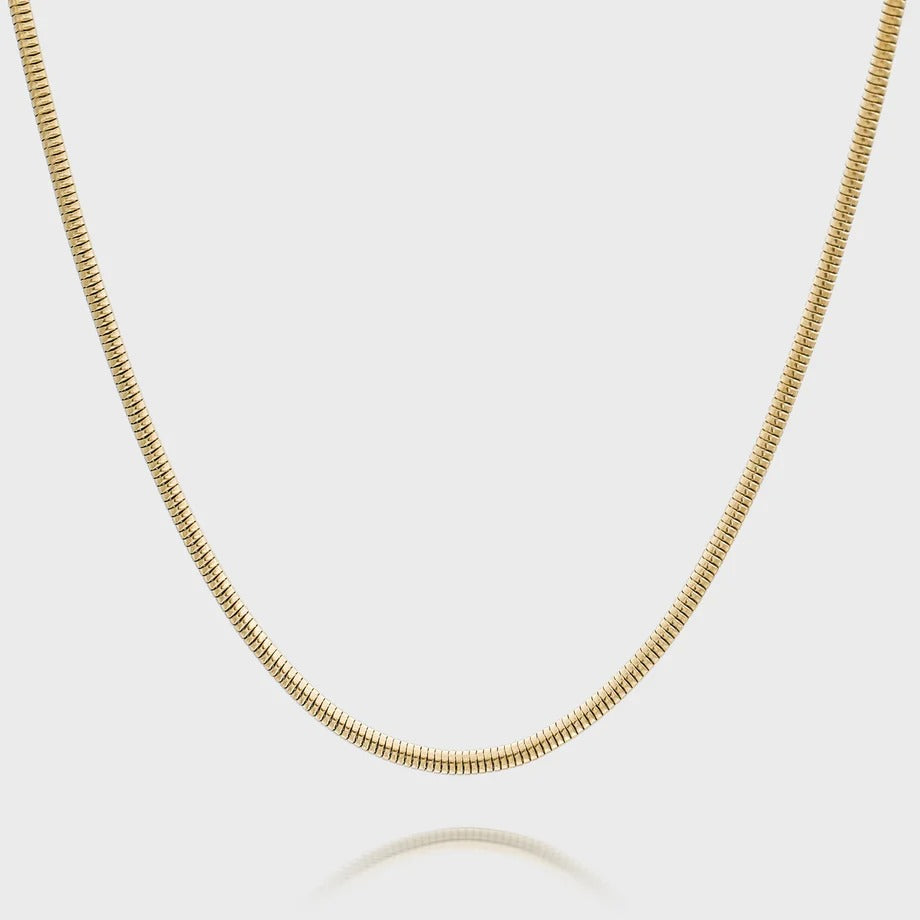 Kelly 2mm wide Snake Chain Necklace 45+5cm