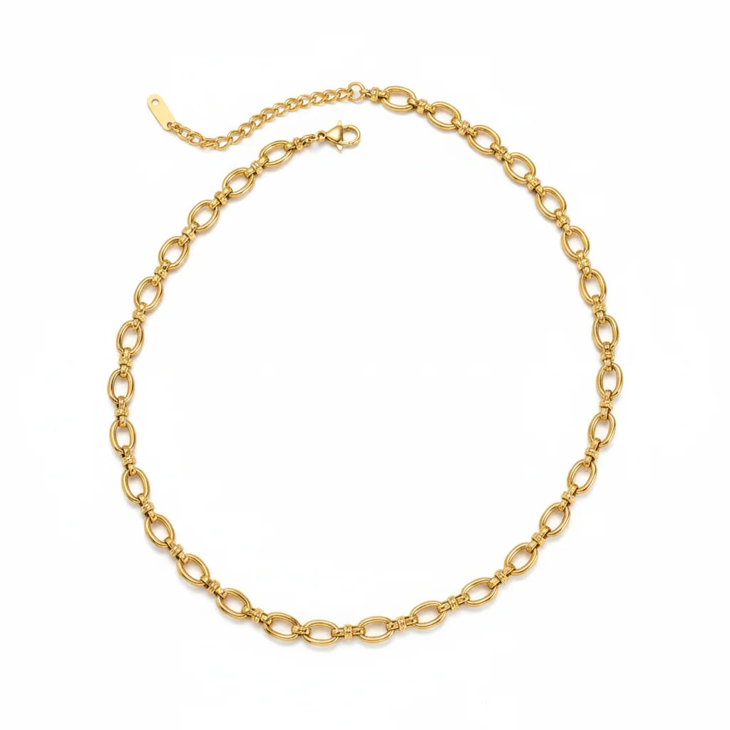 Emberly Anchor Chain Necklace | Waterproof 18k Gold