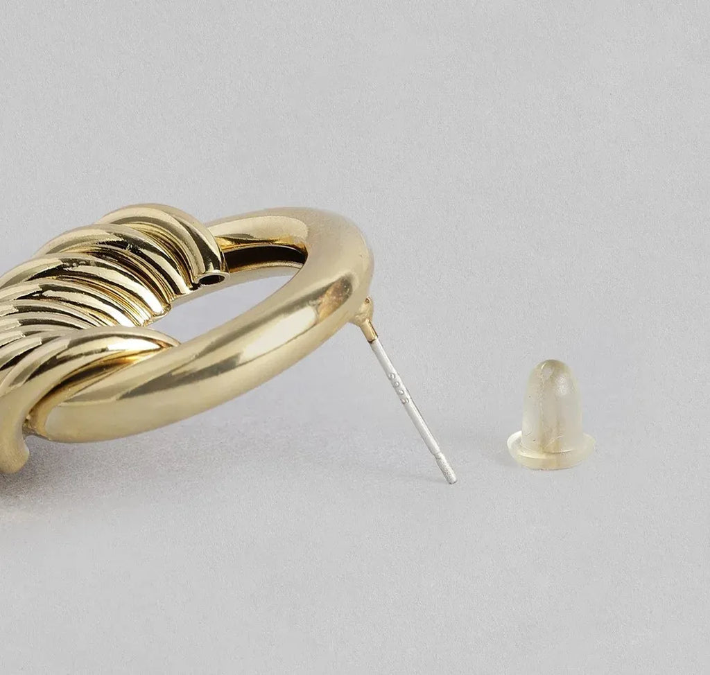 Bria Multi Loop Stud Earrings | Waterproof 18k Gold