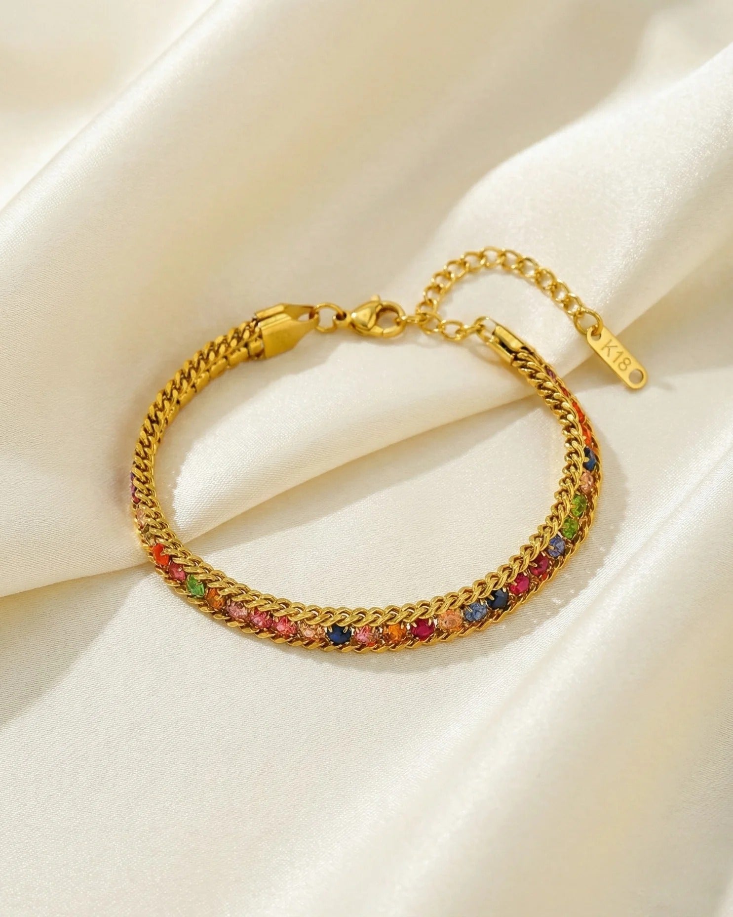Riona Multicolor Stone Tennis Tennis Bracelet