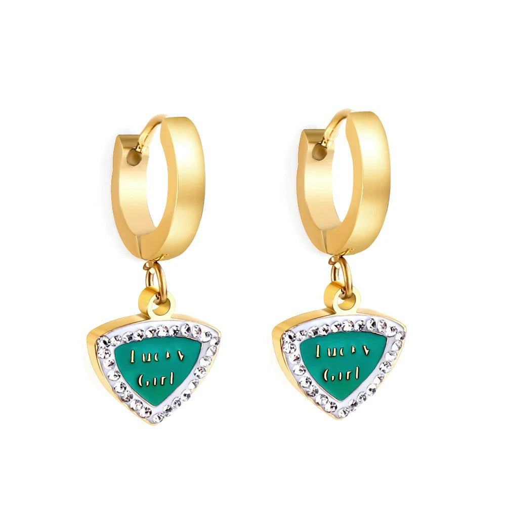 Brighton Lucky Girl Hoops | Waterproof 18k Gold