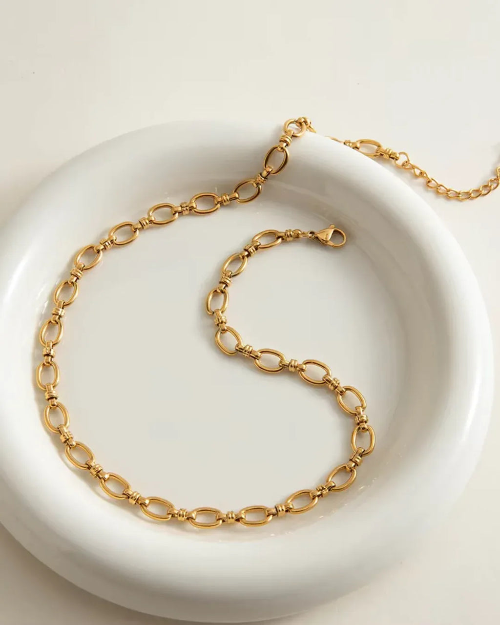 Emberly Anchor Chain Necklace | Waterproof 18k Gold