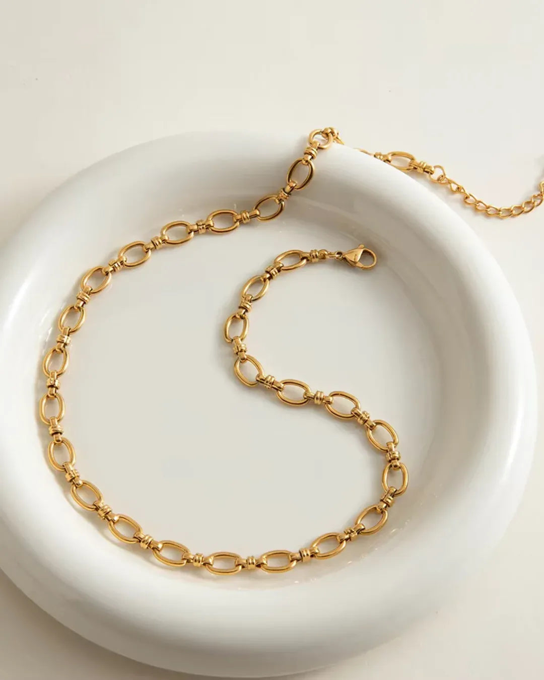 Emberly Anchor Chain Necklace | Waterproof 18k Gold