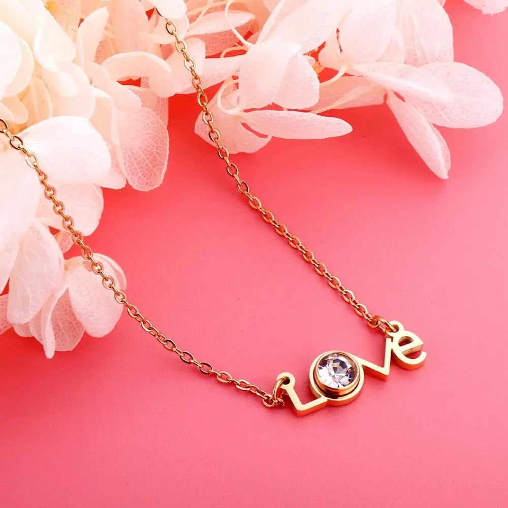 Aurora Love Necklace | Waterproof 18k Gold