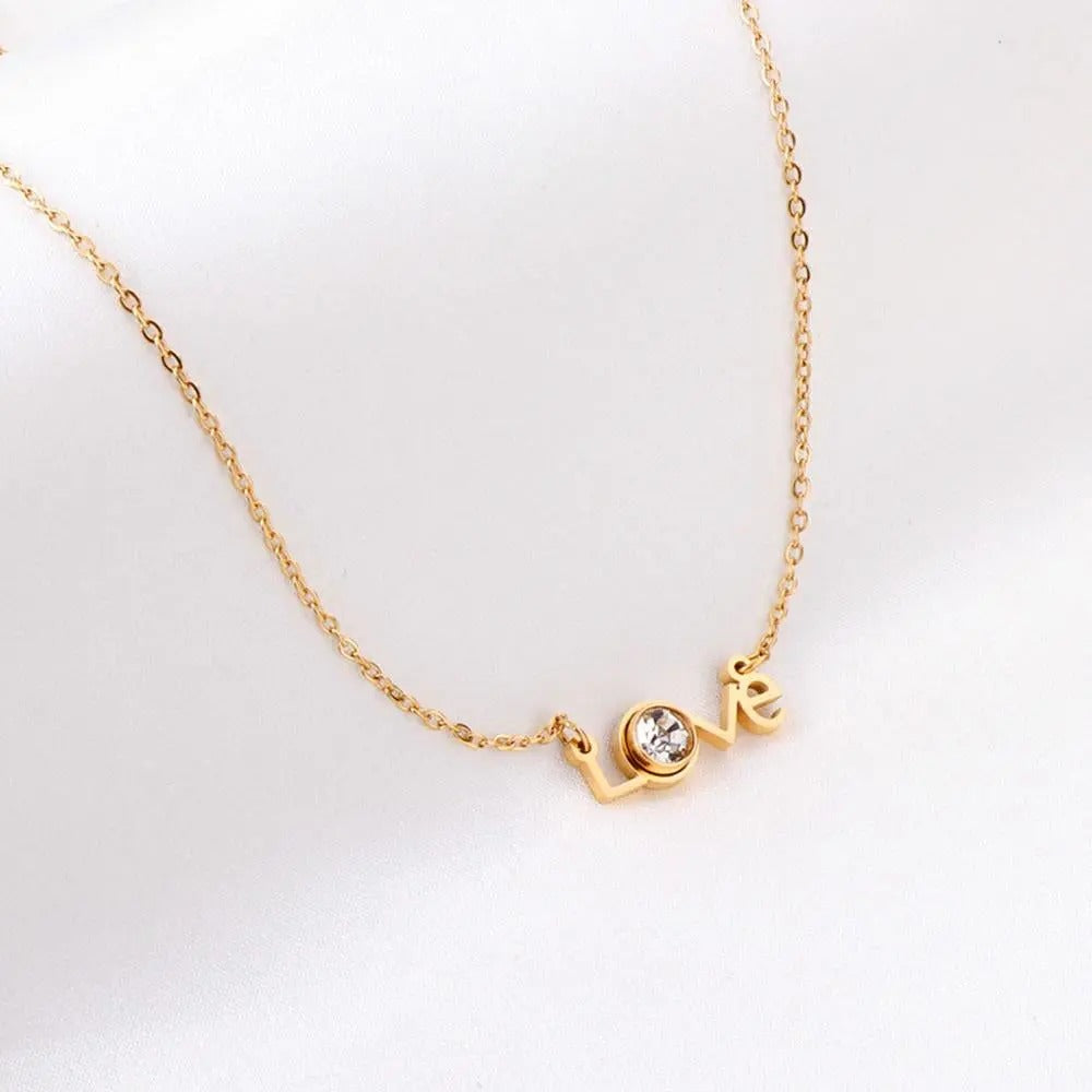 Aurora Love Necklace | Waterproof 18k Gold