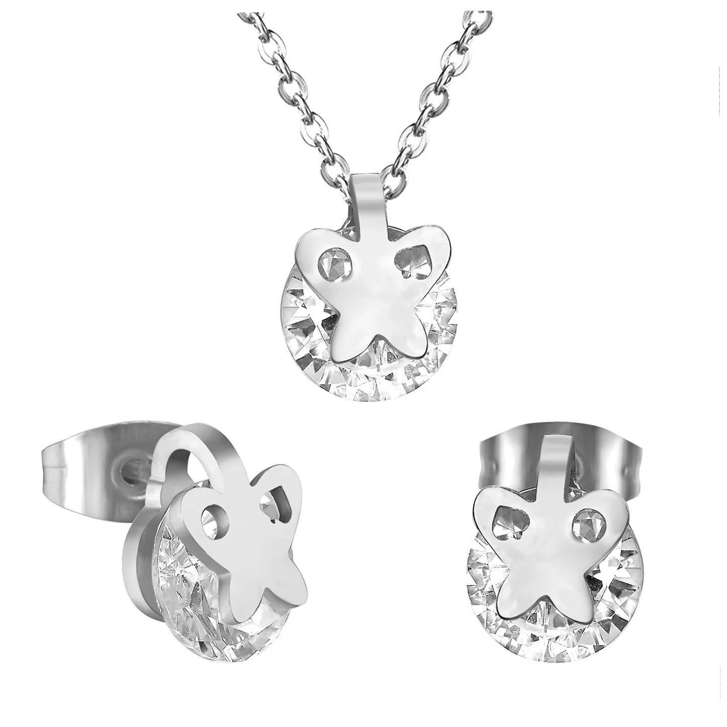 Novea Crystal-Backed Butterfly Set | Buy Set or Individual