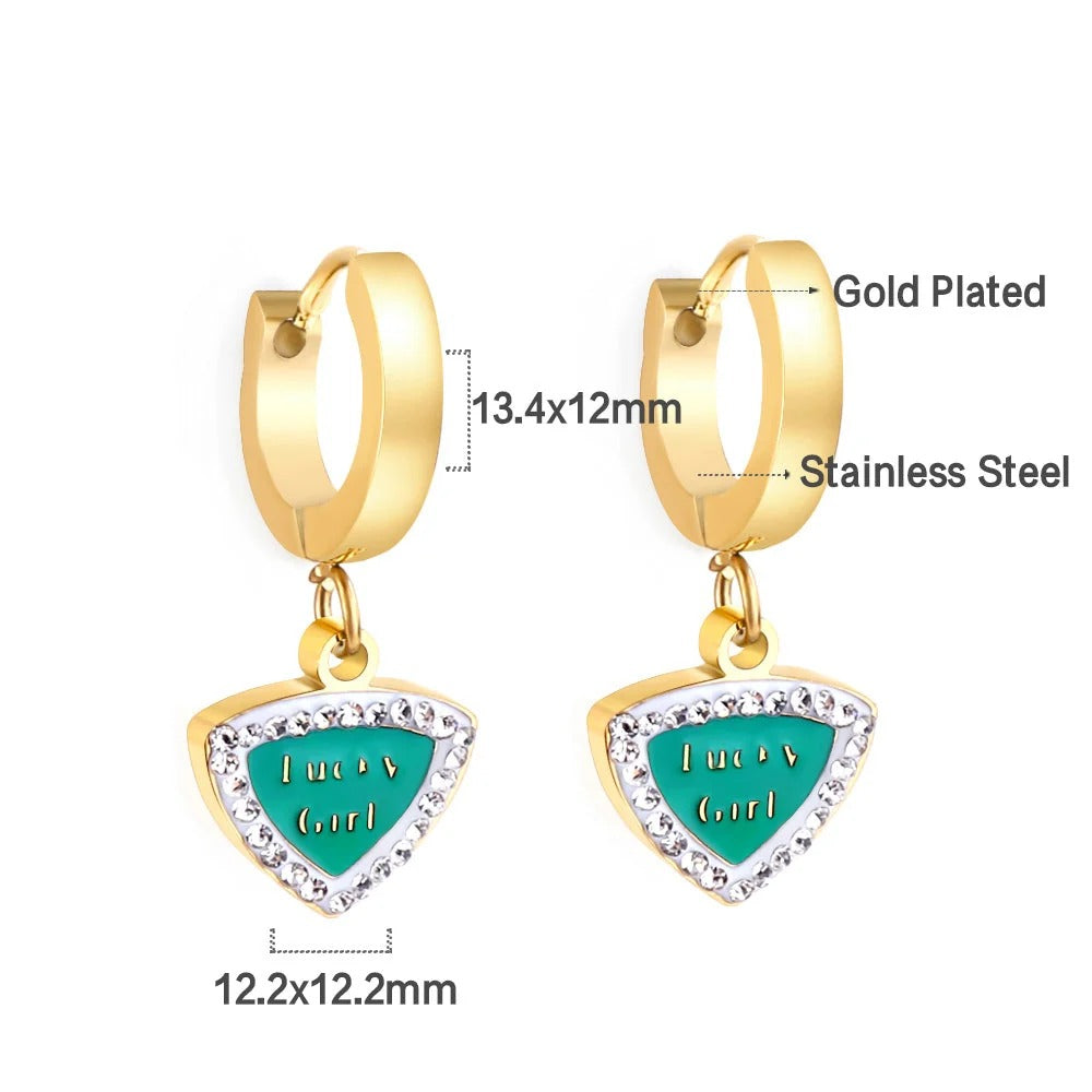 Brighton Lucky Girl Hoops | Waterproof 18k Gold