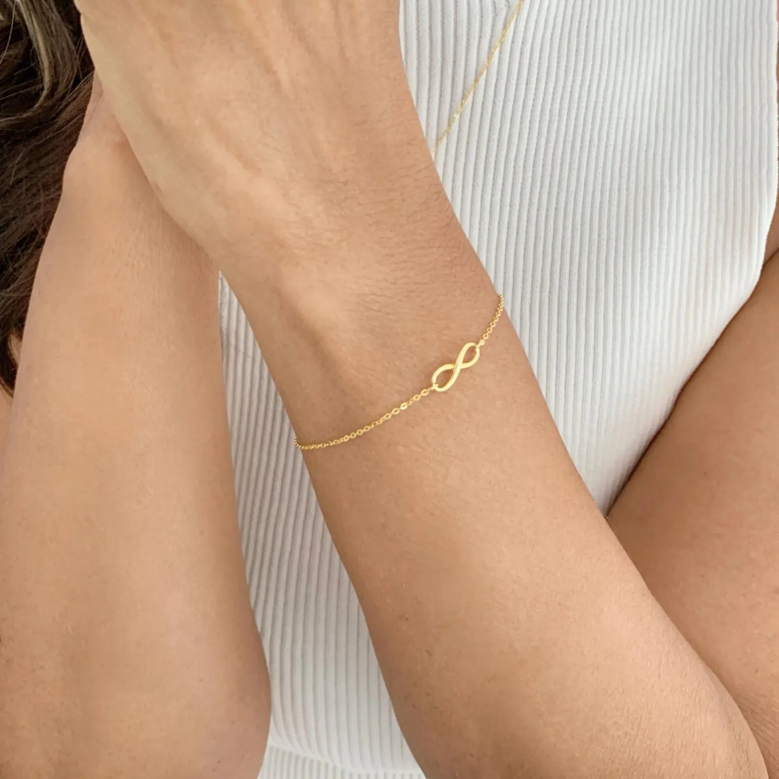 Ines Infinity Love Bracelet | Waterproof 18K Gold
