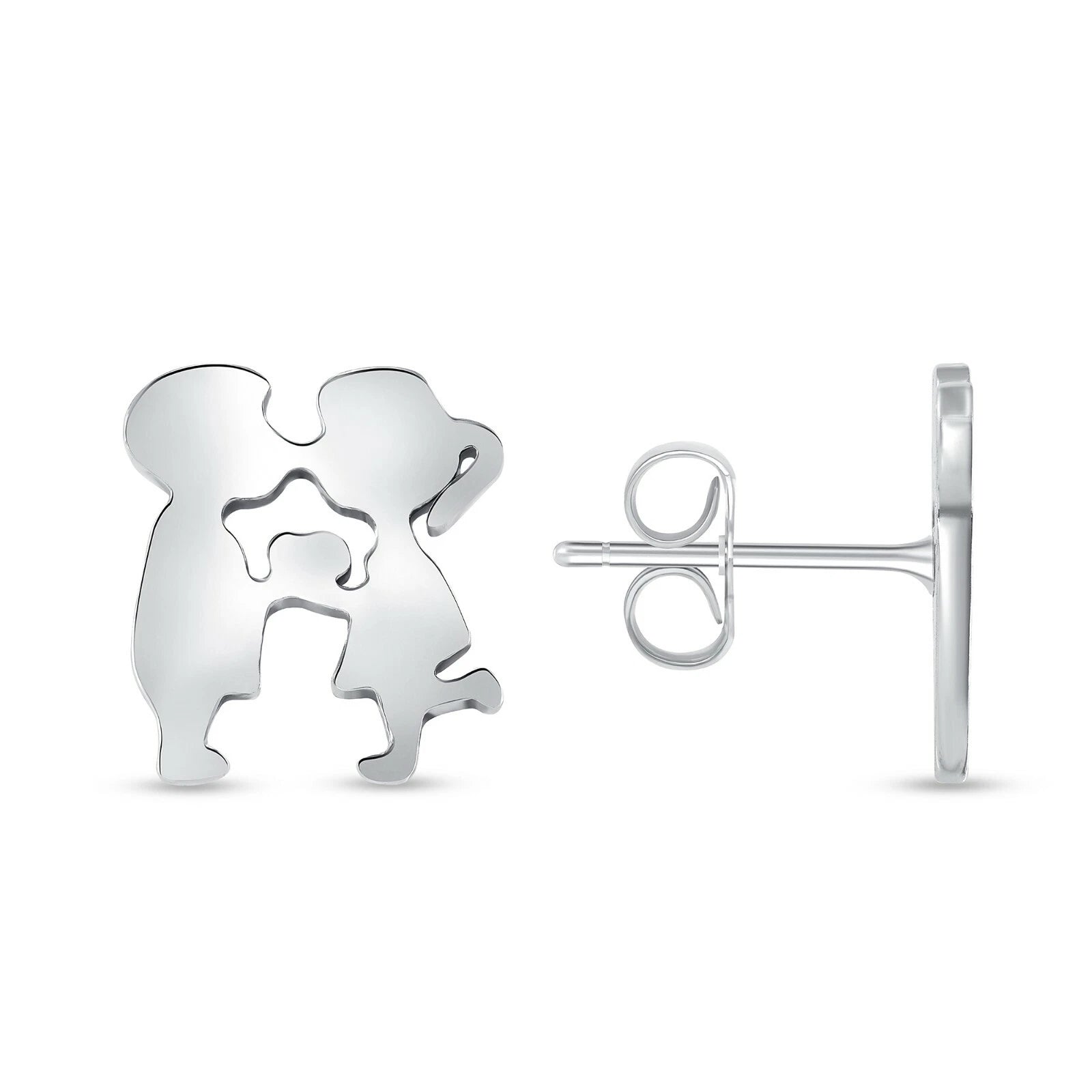 Annie Kissing Studs | Waterproof 18k Gold & Silver