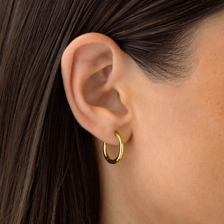 Olympia	Gold 12mm Hoops for Birthstone Charm