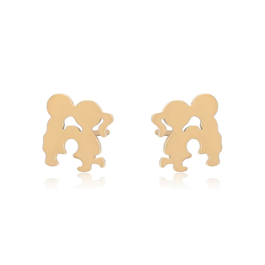 Annie Kissing Studs | Waterproof 18k Gold & Silver