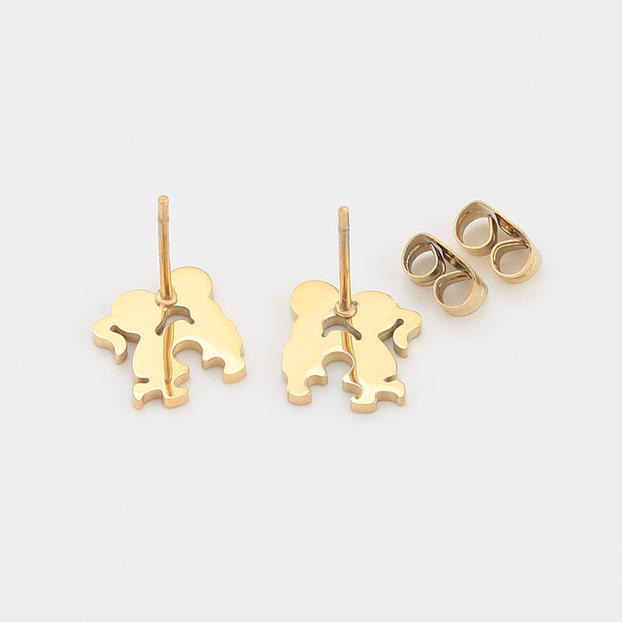 Annie Kissing Studs | Waterproof 18k Gold & Silver