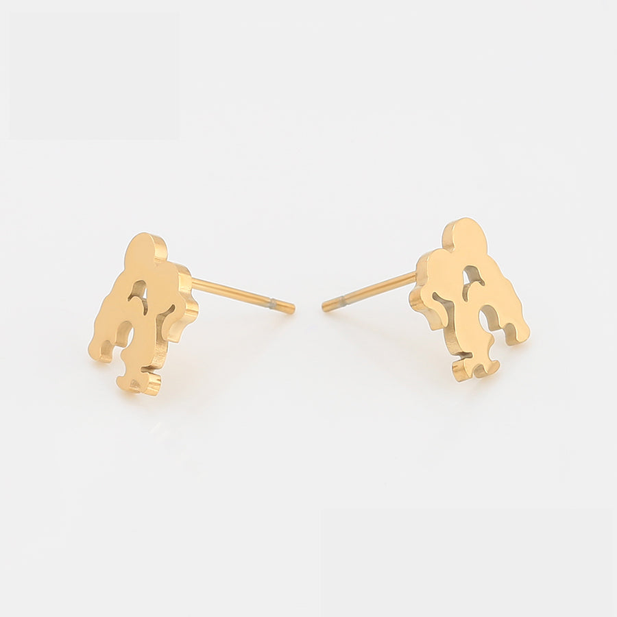 Annie Kissing Studs | Waterproof 18k Gold & Silver