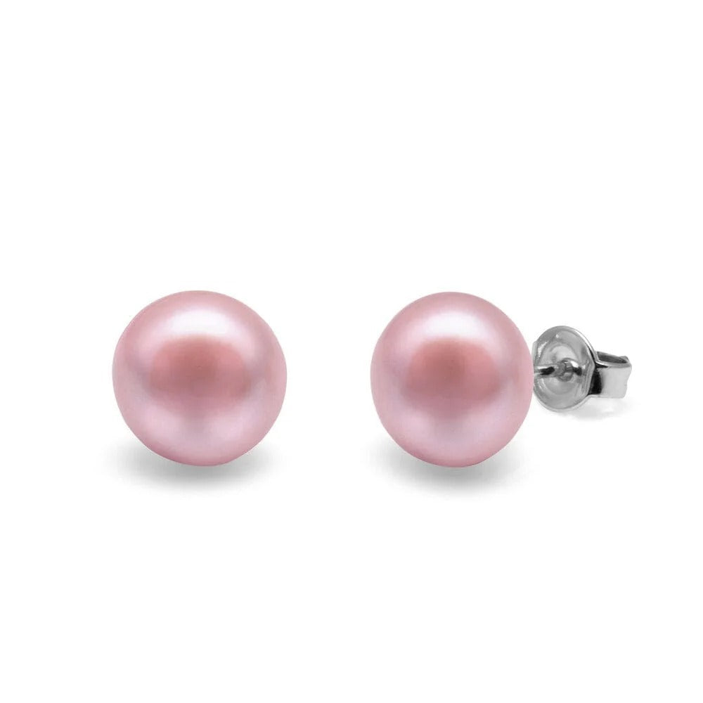 Kirkland	925 Sterling Silver AAA Freshwater 8.5-9mm Pink Pearl Studs