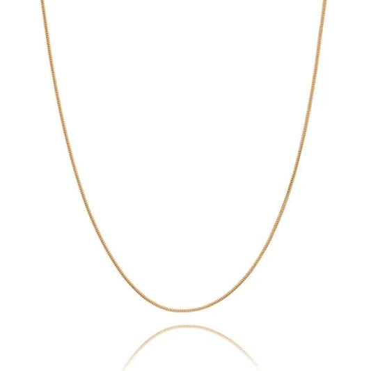 Orla 1mm Snake Chain Necklace  | Waterproof 18k Gold