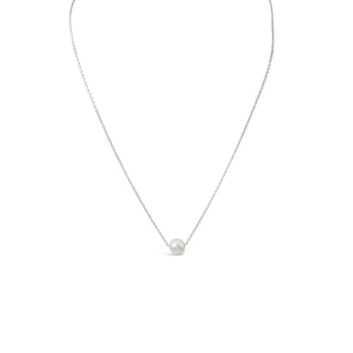 Enaya Sliding Pearl Necklace | Waterproof 18k Gold & Silver