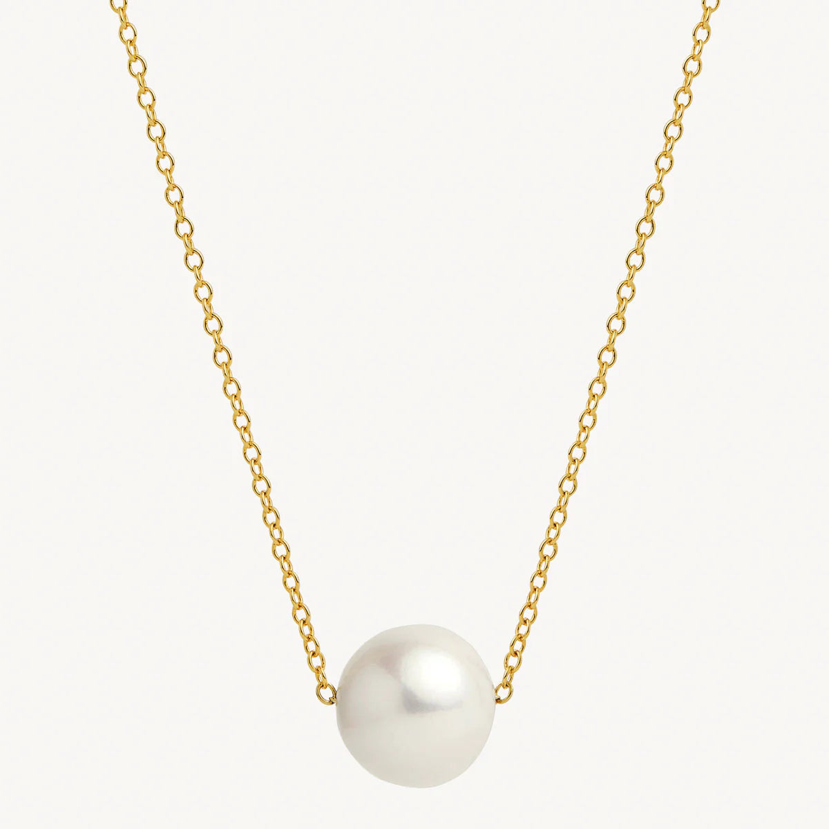 Enaya Sliding Pearl Necklace | Waterproof 18k Gold & Silver