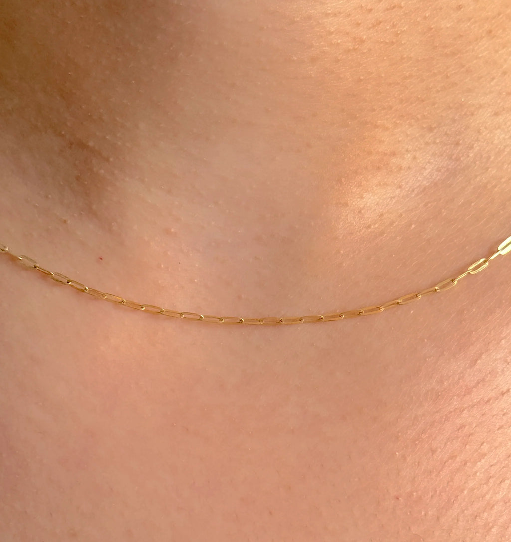 Morgan Custom Cut Paperclip Chain 3mm Gold