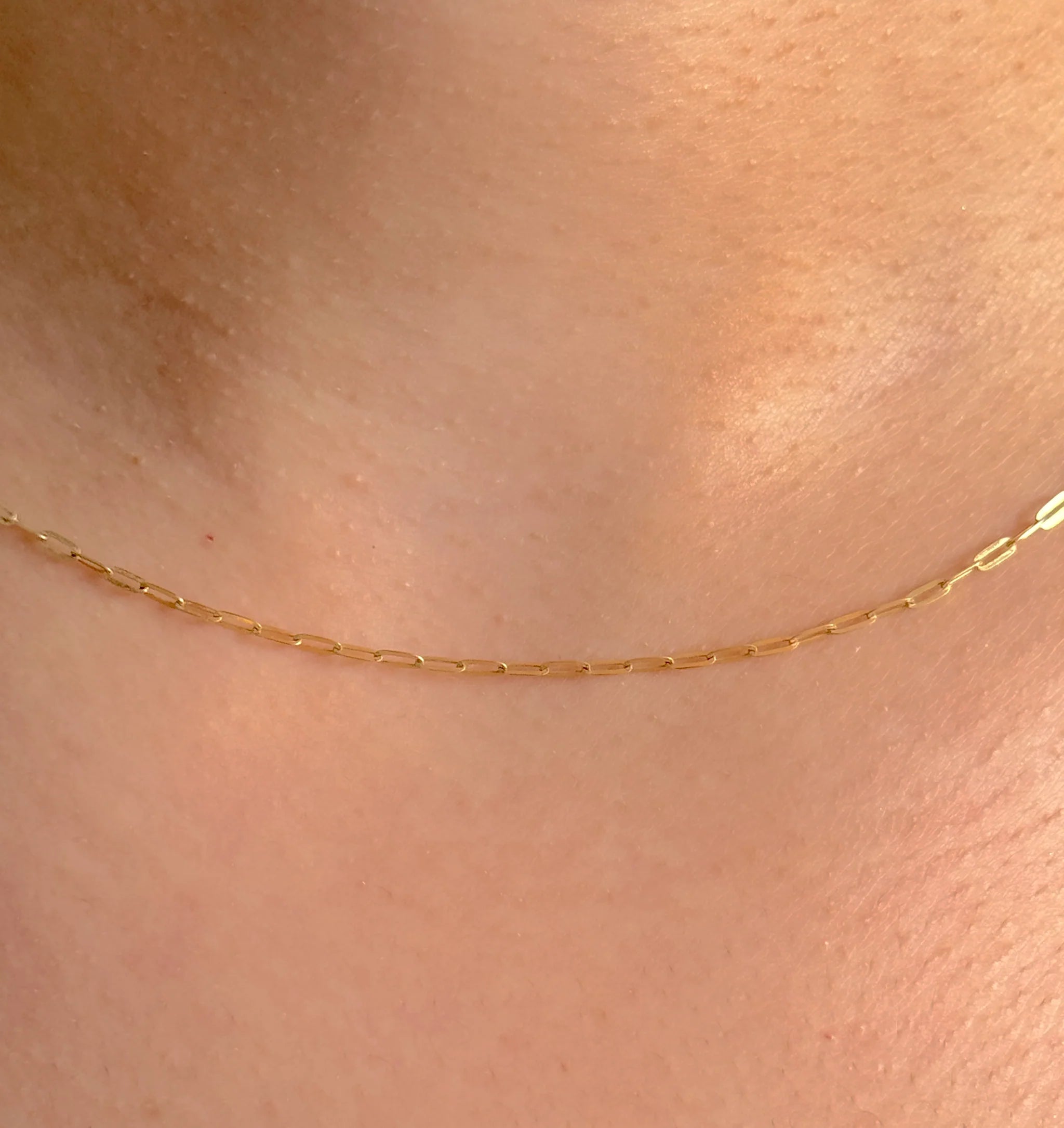 Morgan Custom Cut Paperclip Chain 3mm Gold